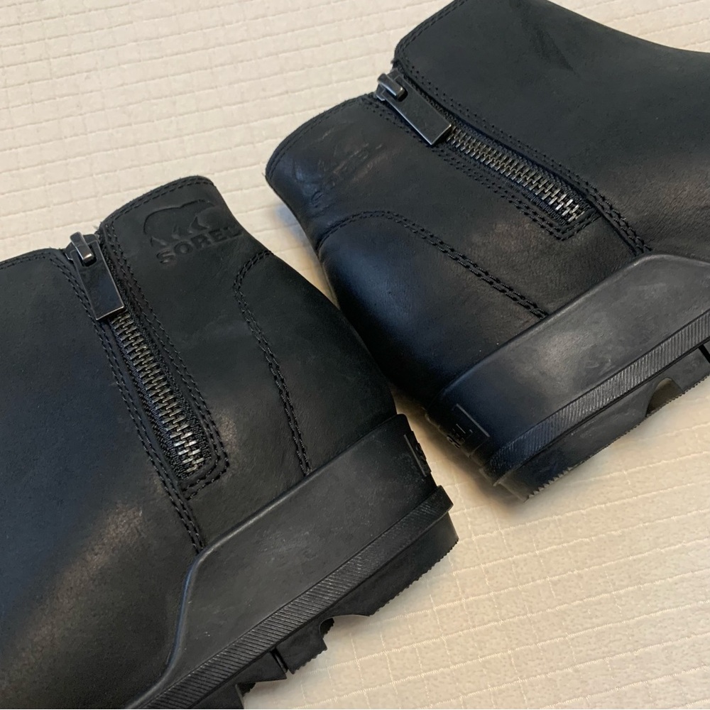 Sorel black leather ankle boots - Picture 4 of 16